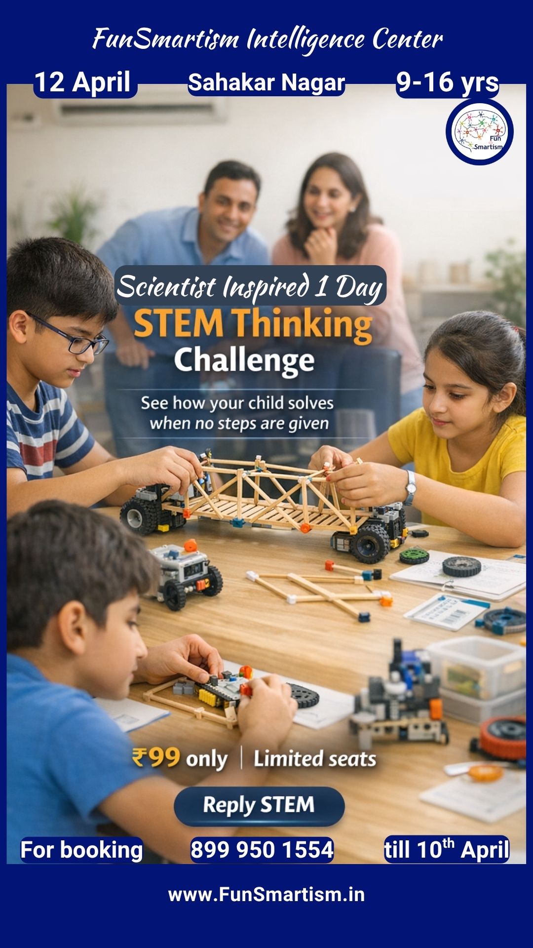 Children participating in a STEM workshop