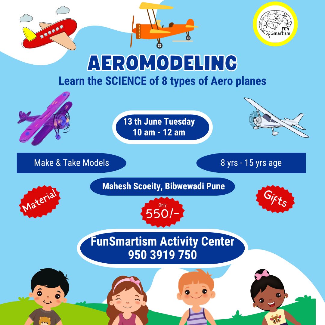 Aeromodeling workhsop at funSmartism good quality at affordable fees and easy to understand, taught by the industry experts