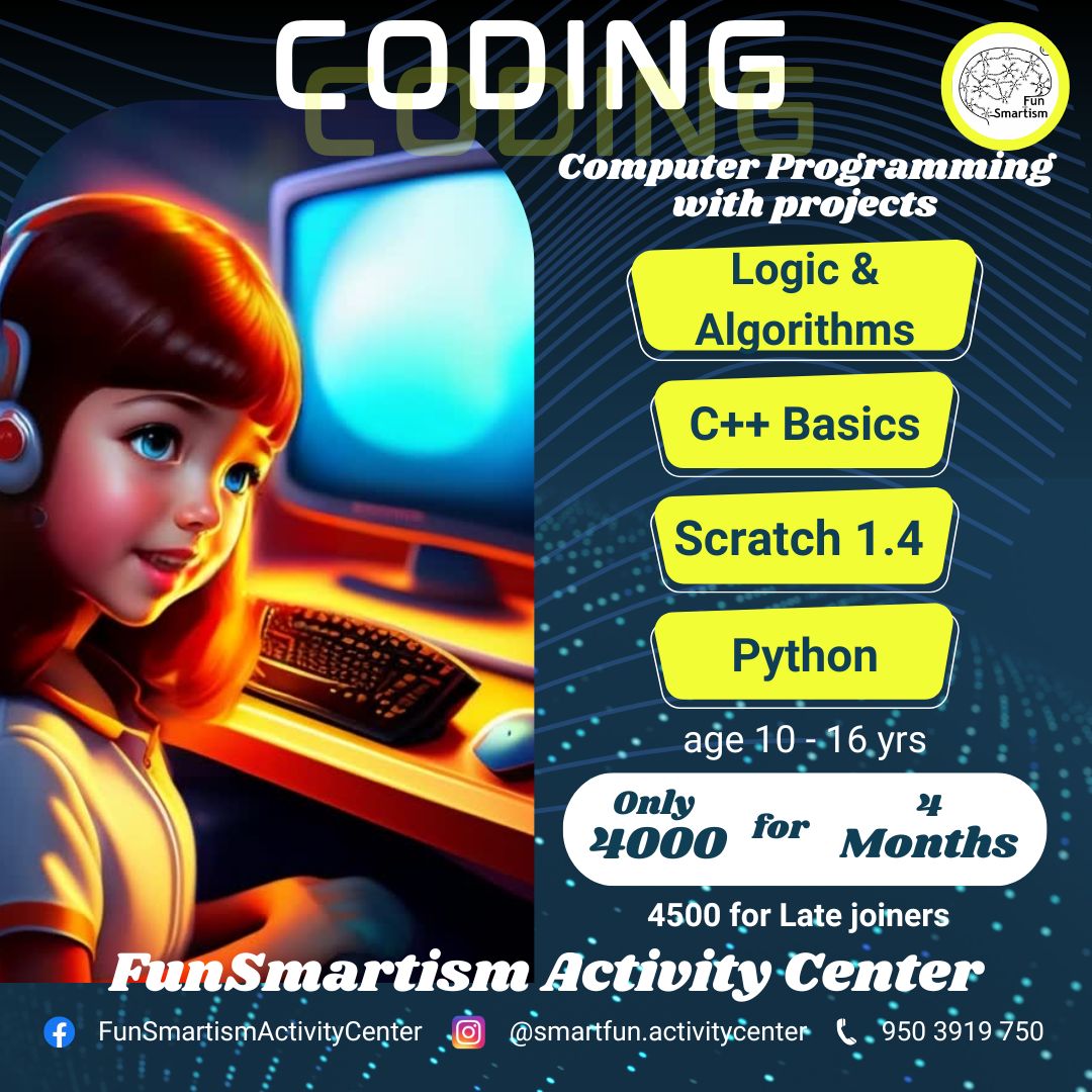 Coding Workshop at FunSmartism good quality at affordable fees and easy to understand, taught by the industry experts