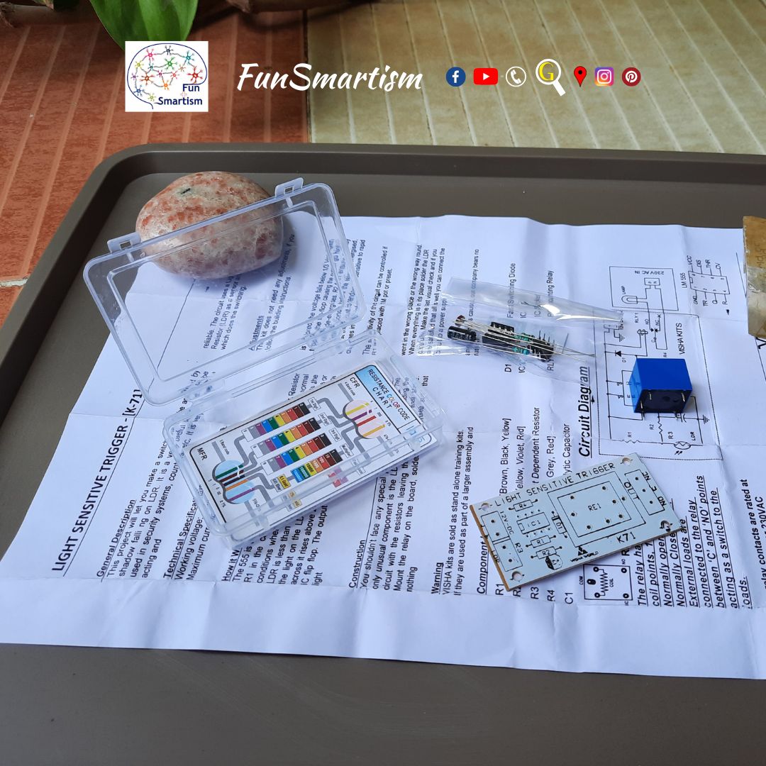 Light sensitive switch project kit at FunSmartism Good Quality and Good Price