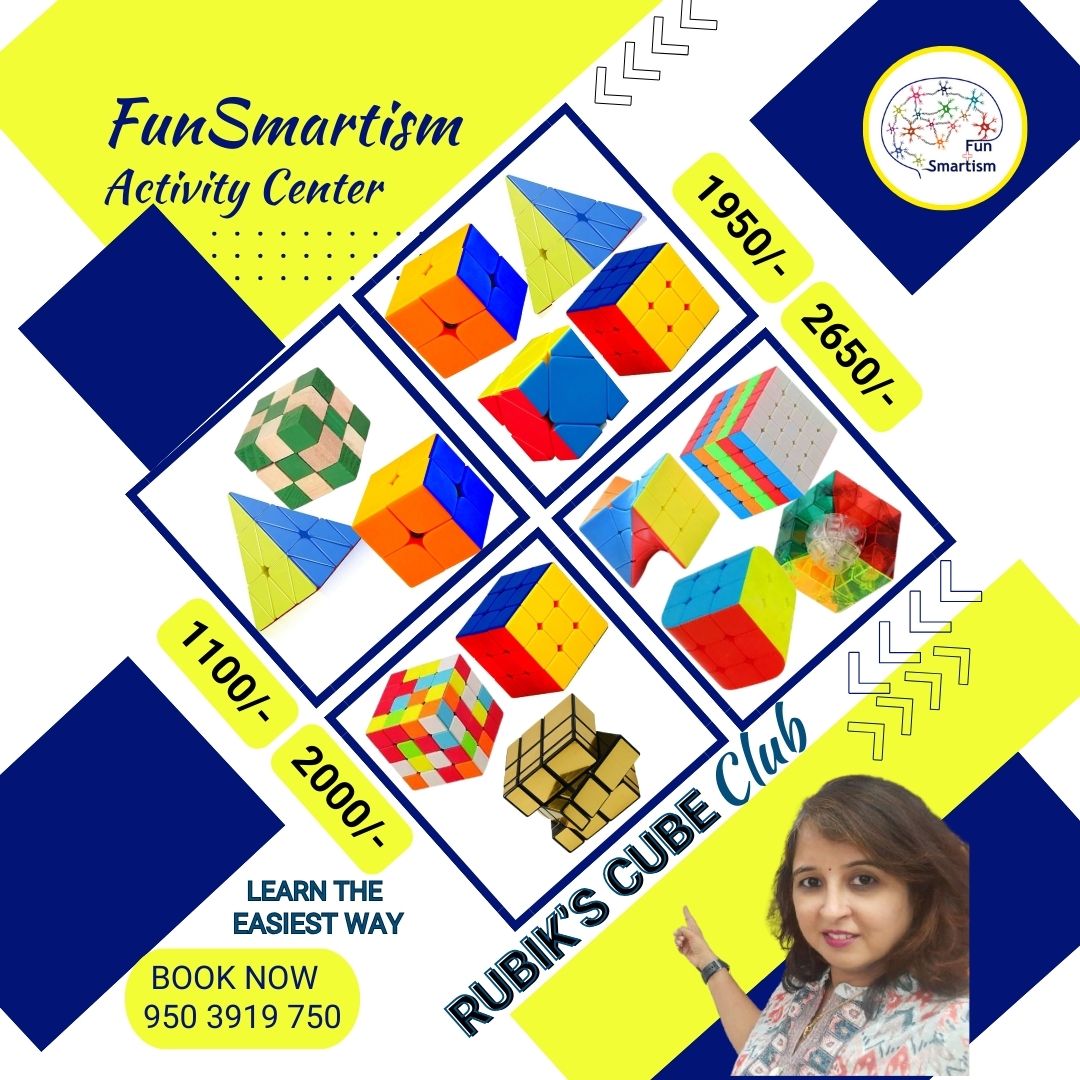 Rubik's Cube Combo Workshop at FunSmartism good quality at affordable fees and easy to understand, taught by the industry experts