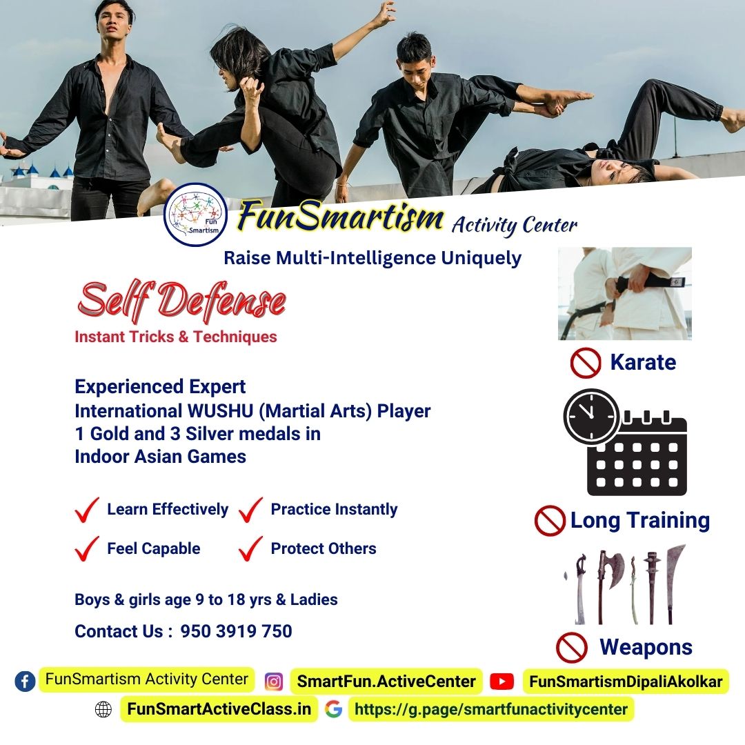 Self Defence Workshop at FunSmartism good quality at affordable fees and easy to understand, taught by the industry experts