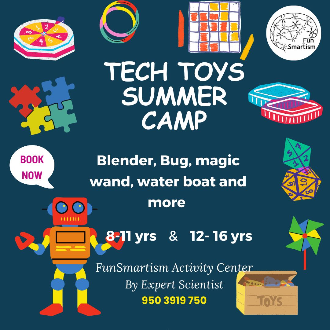 Tech Toys Workshop at FunSmartism good quality at affordable fees and easy to understand, taught by the industry experts